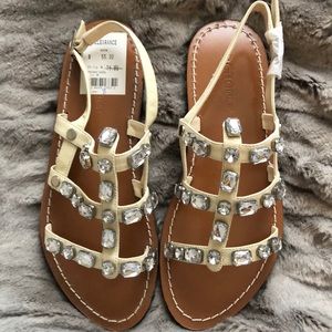 BCBG rhinestone sandals